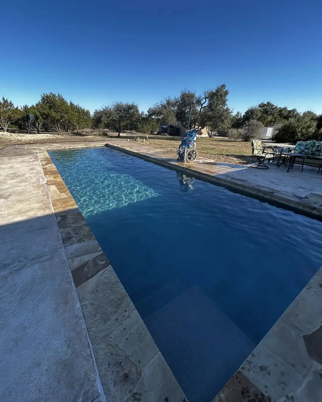 Hill Country pool build